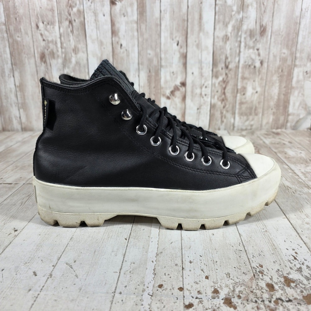 Converse Chuck Taylor All Star Lugged Winter GORE-TEX Black Leather Boots 10